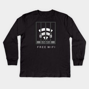 FREE WIFI Kids Long Sleeve T-Shirt
